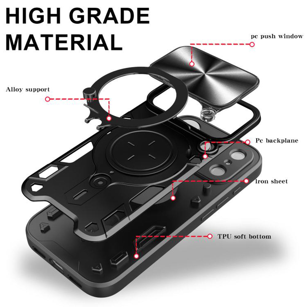 Étui pour Apple iPhone 17 Pro, Techsuit, CamGuard Pro, Rose Doré