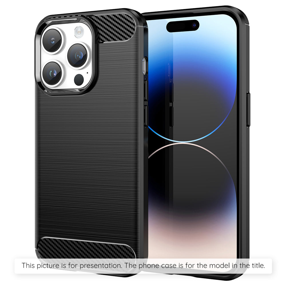 Étui pour Apple iPhone 17 Pro, Techsuit, Carbone, Noir
