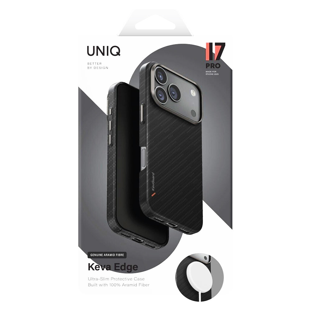 MagSafe Case for Apple iPhone 17 Pro, UNIQ, Keva MagClick, Black