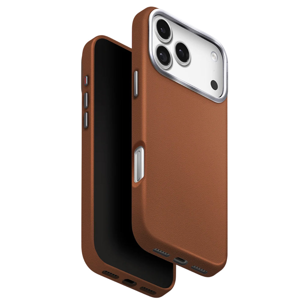 Étui pour Apple iPhone 17 Pro, UNIQ, Lyden Leatherette, Marron