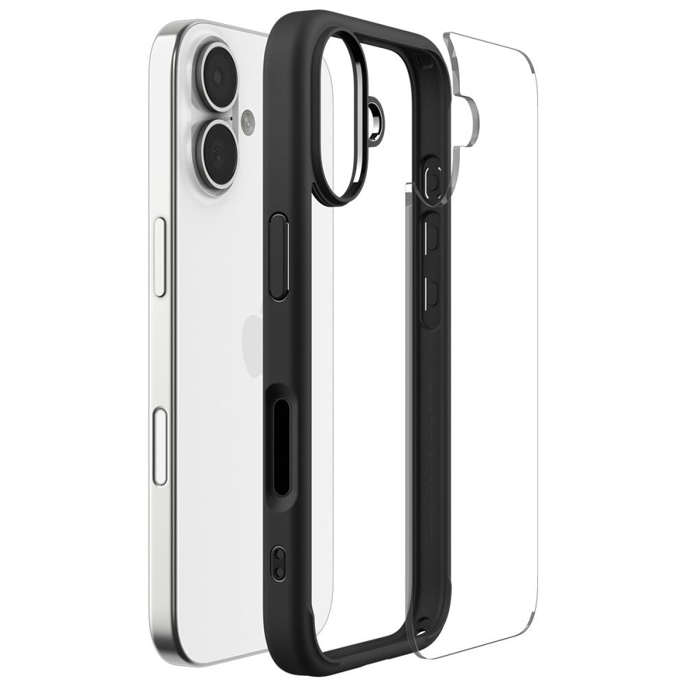 Étui pour Apple iPhone 17, Spigen, Ultra Hybrid, Noir Mat