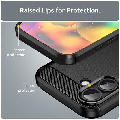 Housse pour Apple iPhone 17, Techsuit, Carbone, Noire