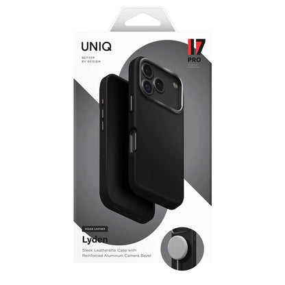 Étui pour Apple iPhone 17, UNIQ, Lyden Leatherette, Gris