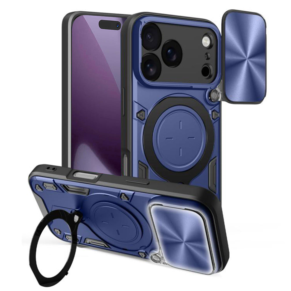 Coque pour Apple iPhone 18 Pro / 17 Pro, Techsuit, CamGuard Pro, Bleue