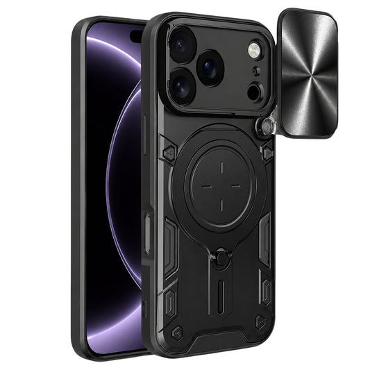 Coque pour Apple iPhone 18 Pro / 17 Pro, Techsuit, CamGuard Pro, Noire