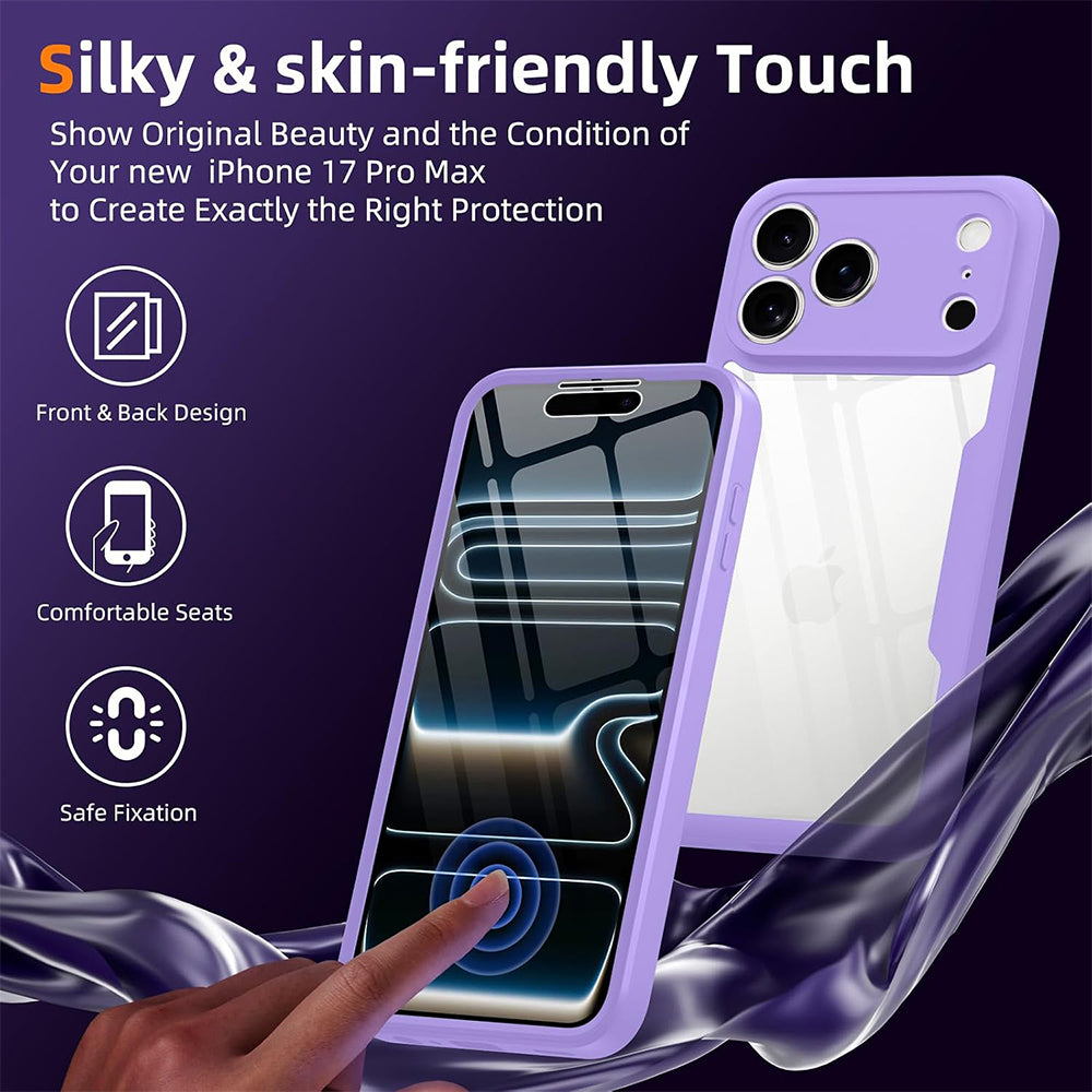 Case for Apple iPhone 18 Pro / 17 Pro, Techsuit, ColorVerse 360, Purple