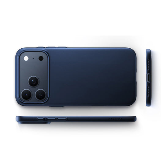 Coque MagSafe pour Apple iPhone 18 Pro / 17 Pro, Torras, OriginFit, Bleu Foncé