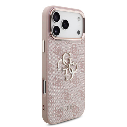 Coque pour Apple iPhone 18 Pro Max / 17 Pro Max, Guess, 4G Big Classic Logo, Rose