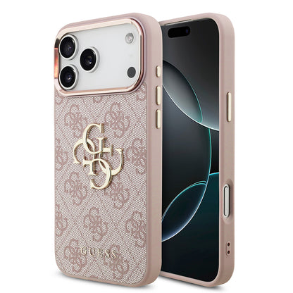 Coque pour Apple iPhone 18 Pro Max / 17 Pro Max, Guess, 4G Big Classic Logo, Rose