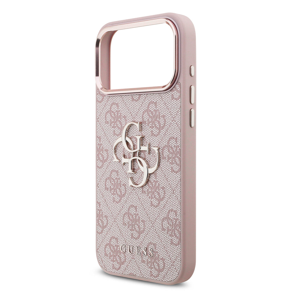 Coque pour Apple iPhone 18 Pro Max / 17 Pro Max, Guess, 4G Big Classic Logo, Rose