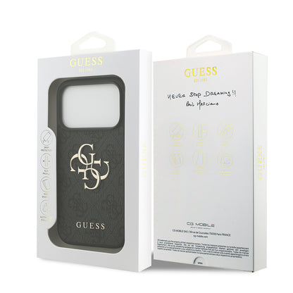 Case for Apple iPhone 18 Pro Max / 17 Pro Max, Guess, 4G Big Logo, Black