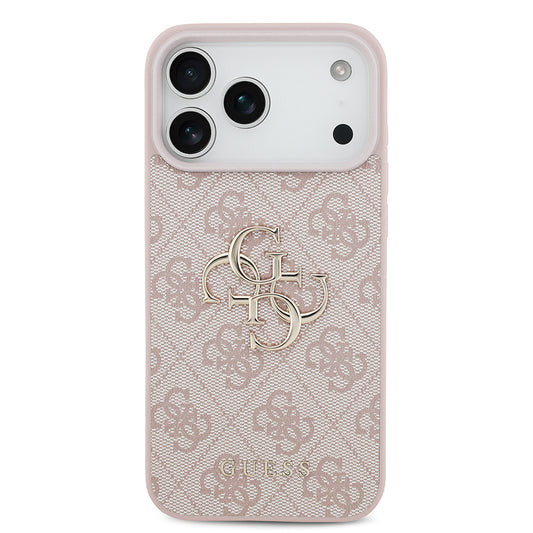 Coque pour Apple iPhone 18 Pro Max / 17 Pro Max, Guess, 4G Big Logo, Rose