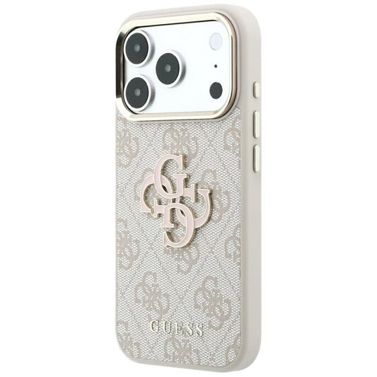 Case for Apple iPhone 18 Pro Max / 17 Pro Max, Guess, 4G Big Resin Logo, Pink
