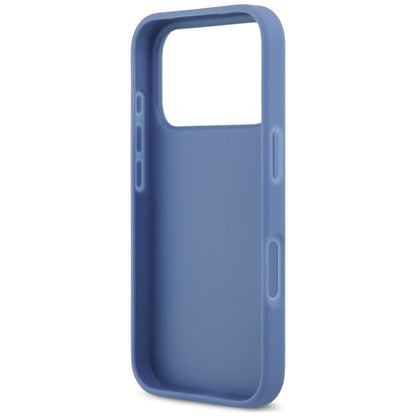 Coque pour Apple iPhone 18 Pro Max / 17 Pro Max, Guess, 4G Double Card Triangle, bleue