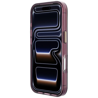 Coque pour Apple iPhone 18 Pro Max / 17 Pro Max, Karl Lagerfeld, IML Grand Logo Signature Résine Cadre Métallique, Bordeaux