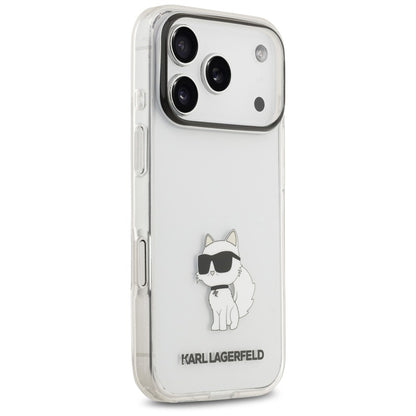 Coque pour Apple iPhone 18 Pro Max / 17 Pro Max, Karl Lagerfeld, IML Choupette NFT, transparente