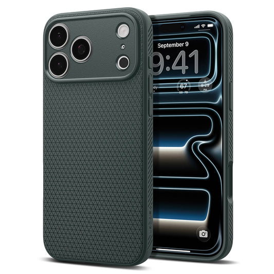 Coque pour Apple iPhone 18 Pro Max / 17 Pro Max, Spigen, Liquid Air, Vert ACS12113