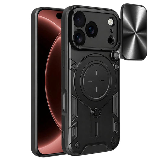 Coque pour Apple iPhone 18 Pro Max / 17 Pro Max, Techsuit, CamGuard Pro, Noire