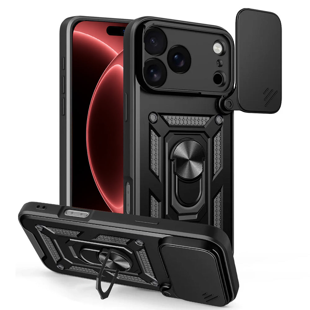 Coque pour Apple iPhone 18 Pro Max / 17 Pro Max, Techsuit, CamShield, Noire