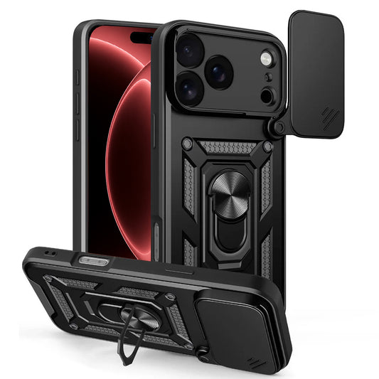 Coque pour Apple iPhone 18 Pro Max / 17 Pro Max, Techsuit, CamShield, Noire