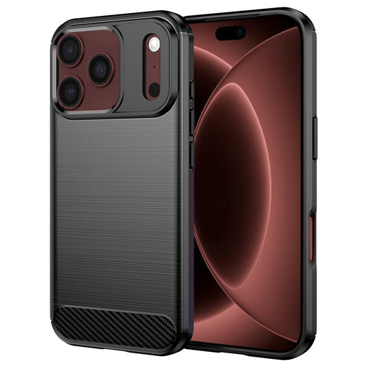 Coque pour Apple iPhone 18 Pro Max / 17 Pro Max, Techsuit, Carbone, Noire