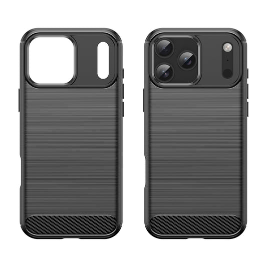 Coque pour Apple iPhone 18 Pro Max / 17 Pro Max, Techsuit, Carbone, Noire