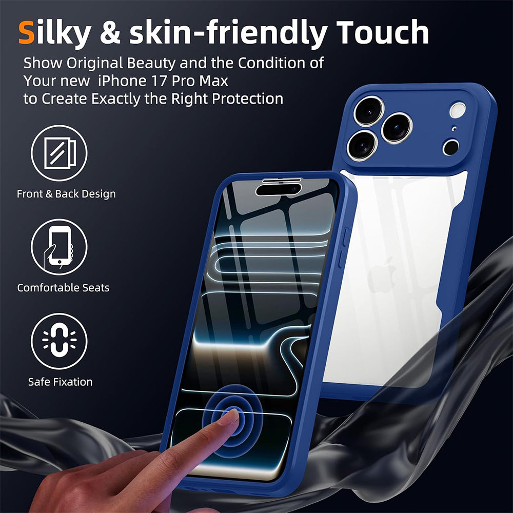 Coque pour Apple iPhone 18 Pro Max / 17 Pro Max, Techsuit, ColorVerse 360, Bleue