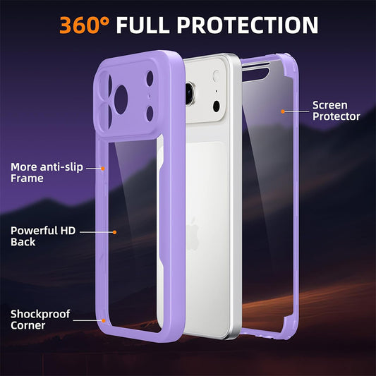 Husa pentru Apple iPhone 18 Pro Max / 17 Pro Max, Techsuit, ColorVerse 360, Mov