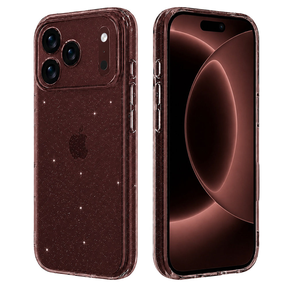 Coque pour Apple iPhone 18 Pro Max / 17 Pro Max, Techsuit, SparkleSkin, Transparente