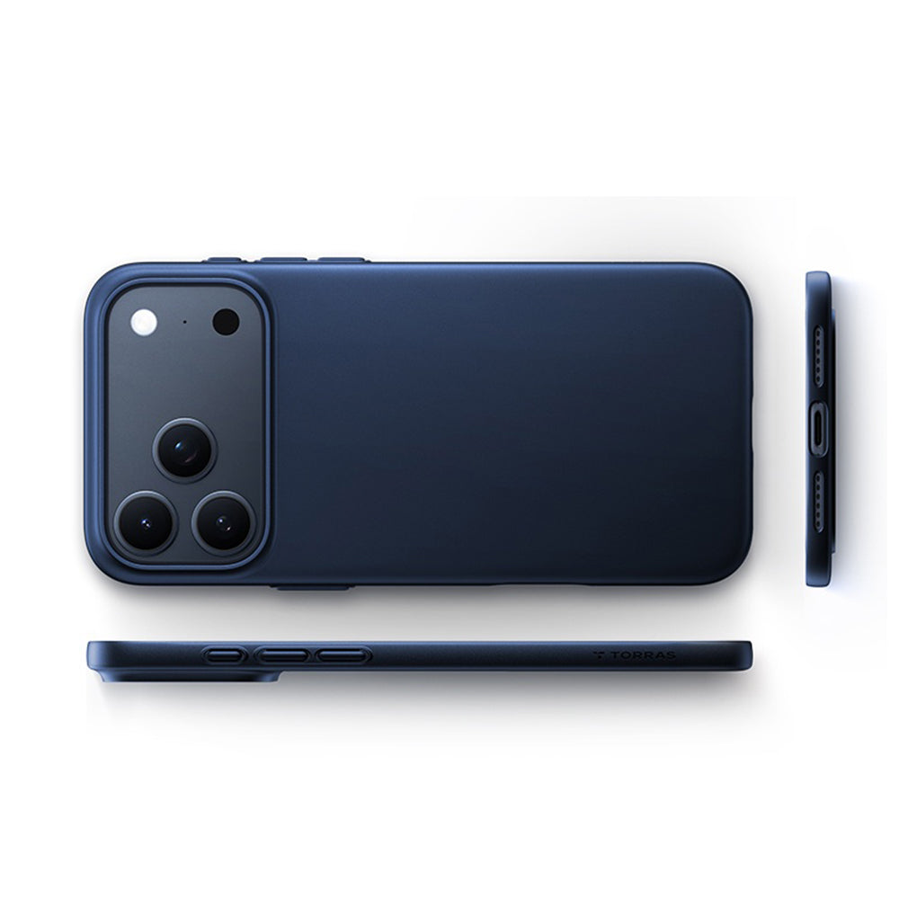 Coque MagSafe pour Apple iPhone 18 Pro Max / 17 Pro Max, Torras, OriginFit, Bleu Foncé