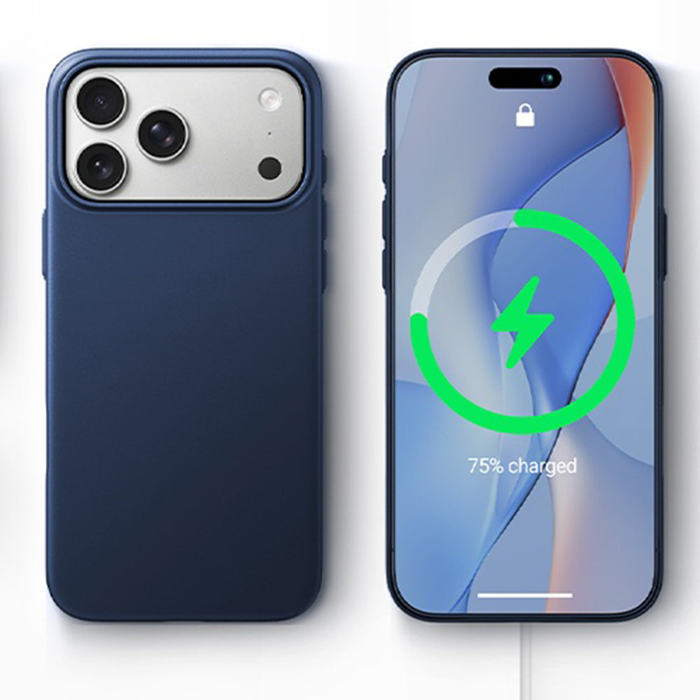 Coque MagSafe pour Apple iPhone 18 Pro Max / 17 Pro Max, Torras, OriginFit, Bleu Foncé