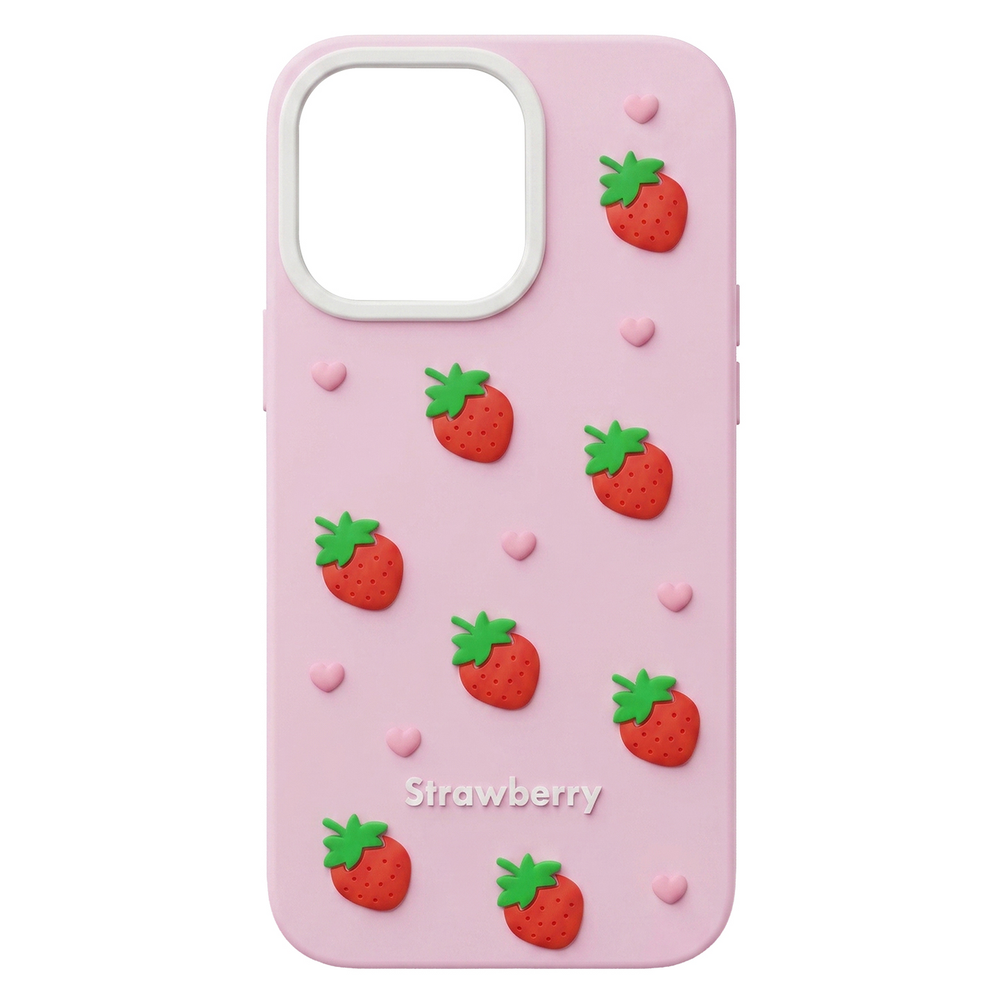 Coque pour Apple iPhone 12 / 12 Pro, OEM, Fraise, Rose