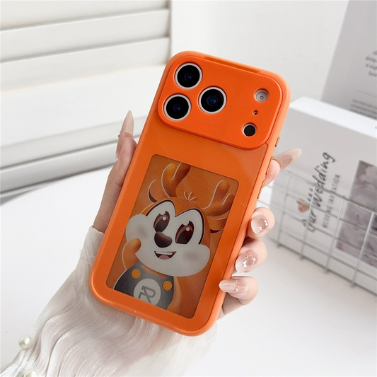 Coque pour Apple iPhone 17 Pro, OEM, Écran E-Ink Personnalisé, Orange