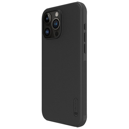 Coque pour Apple iPhone 15 Pro Max, Nillkin, Super Frosted Shield Pro, Noir