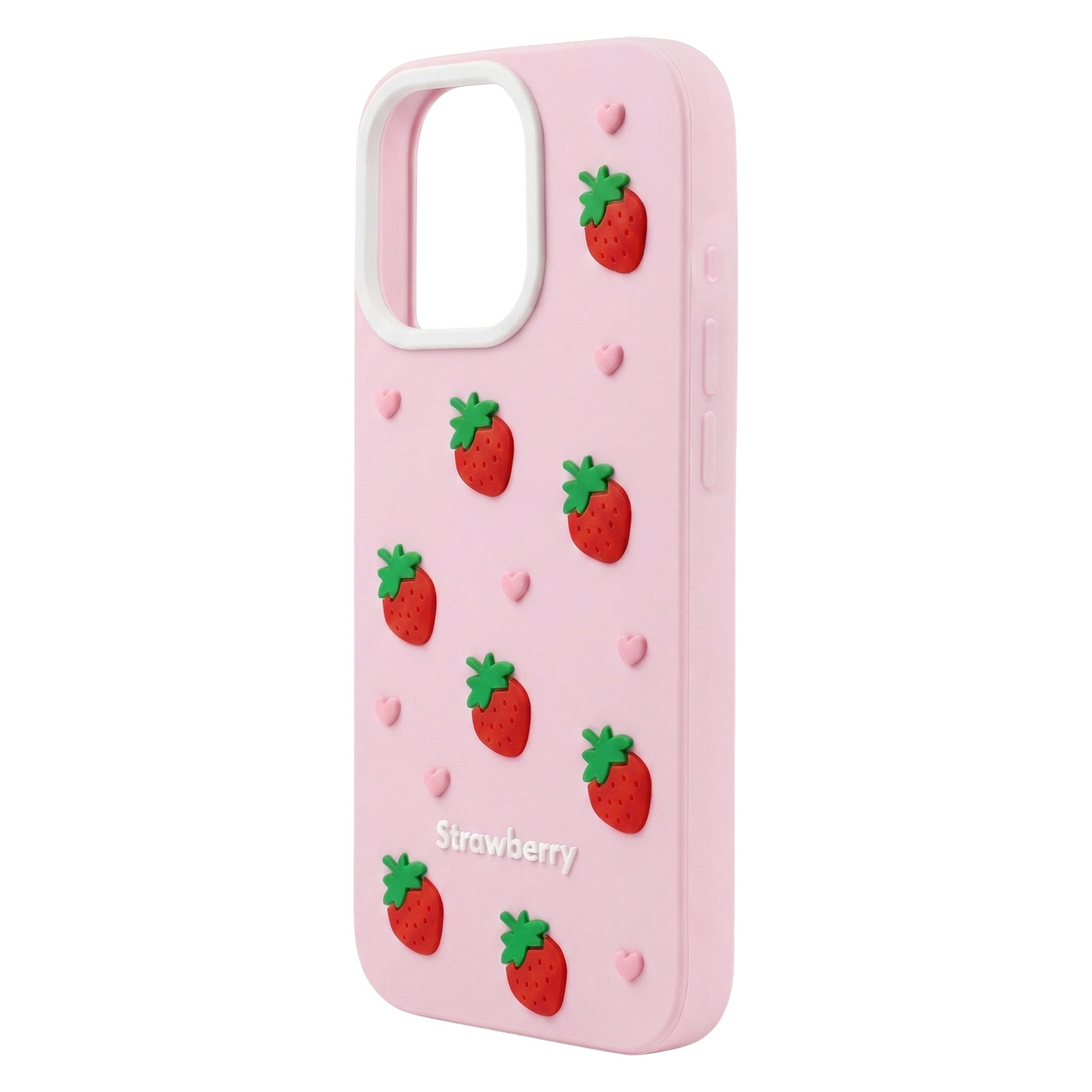 Coque pour Apple iPhone 17 Pro, OEM, Fraise, Rose