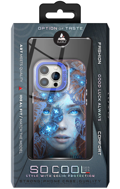 Coque pour Apple iPhone 17, LUXO So CooL, ArcadiA Butterfly Girl, Multicolore