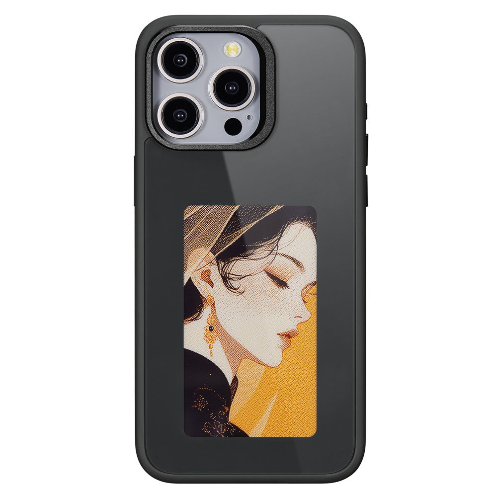 Case for Apple iPhone 14 Pro Max, OEM, Customized E-Ink Display, Black