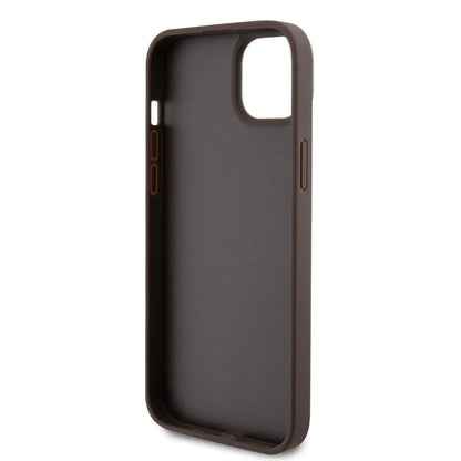 Case for Apple iPhone 15 Plus, Guess, Crossbody 4G Metal Logo, Brown, Resealed
