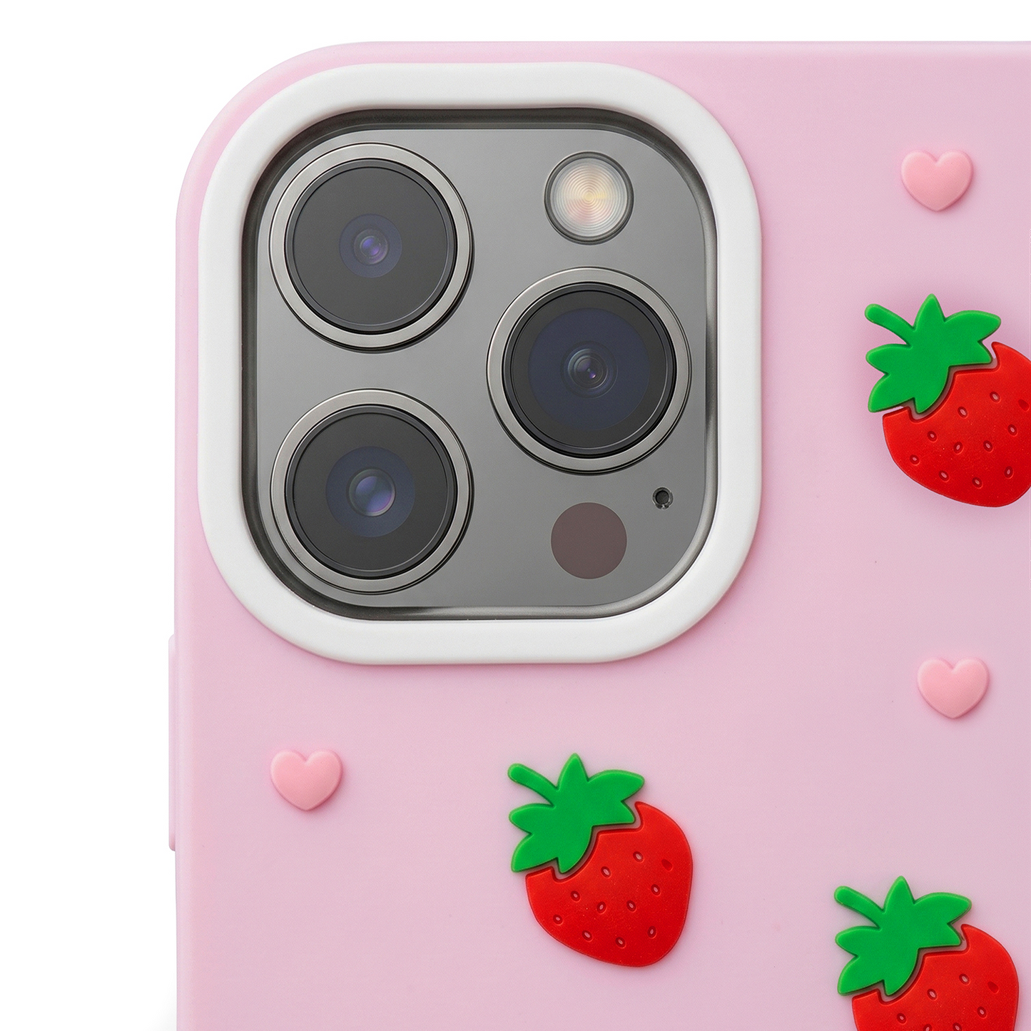 Coque pour Apple iPhone 12 / 12 Pro, OEM, Fraise, Rose