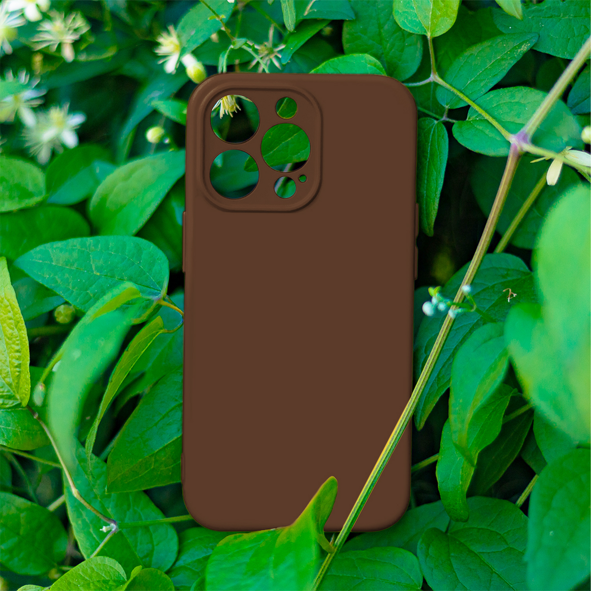 Coque pour Apple iPhone 18 Pro / 17 Pro, OEM, Silicone, Marron