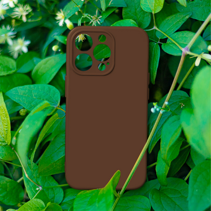 Coque pour Apple iPhone 18 Pro / 17 Pro, OEM, Silicone, Marron