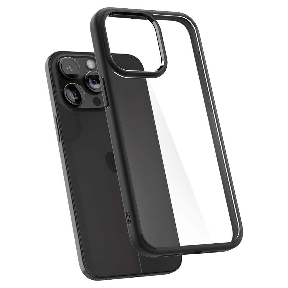 Coque pour Apple iPhone 15 Pro, Spigen, Ultra Hybride, Noir ACS06713