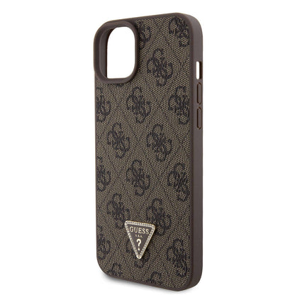 Case for Apple iPhone 15 Plus, Guess, Crossbody 4G Metal Logo, Brown, Resealed