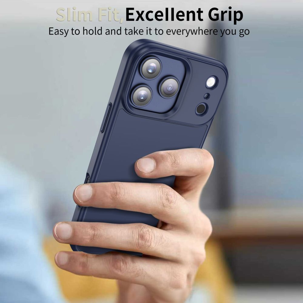 Étui pour Apple iPhone 17 Pro Max, Tech-Protect, Magmat, Bleu Marine Mat