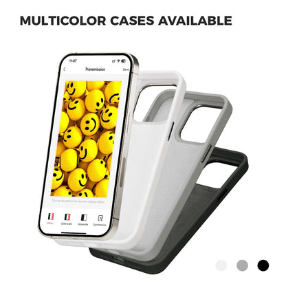 Coque pour Apple iPhone 15 Pro Max, OEM, Écran E-Ink Personnalisé, Noir