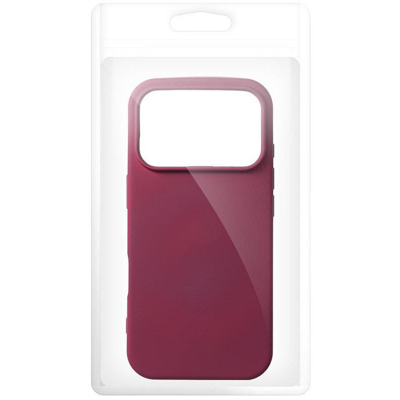 Coque pour Apple iPhone 18 Pro / iPhone 17 Pro, OEM, en silicone, bordeaux