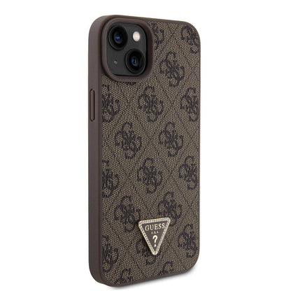 Case for Apple iPhone 15 Plus, Guess, Crossbody 4G Metal Logo, Brown, Resealed