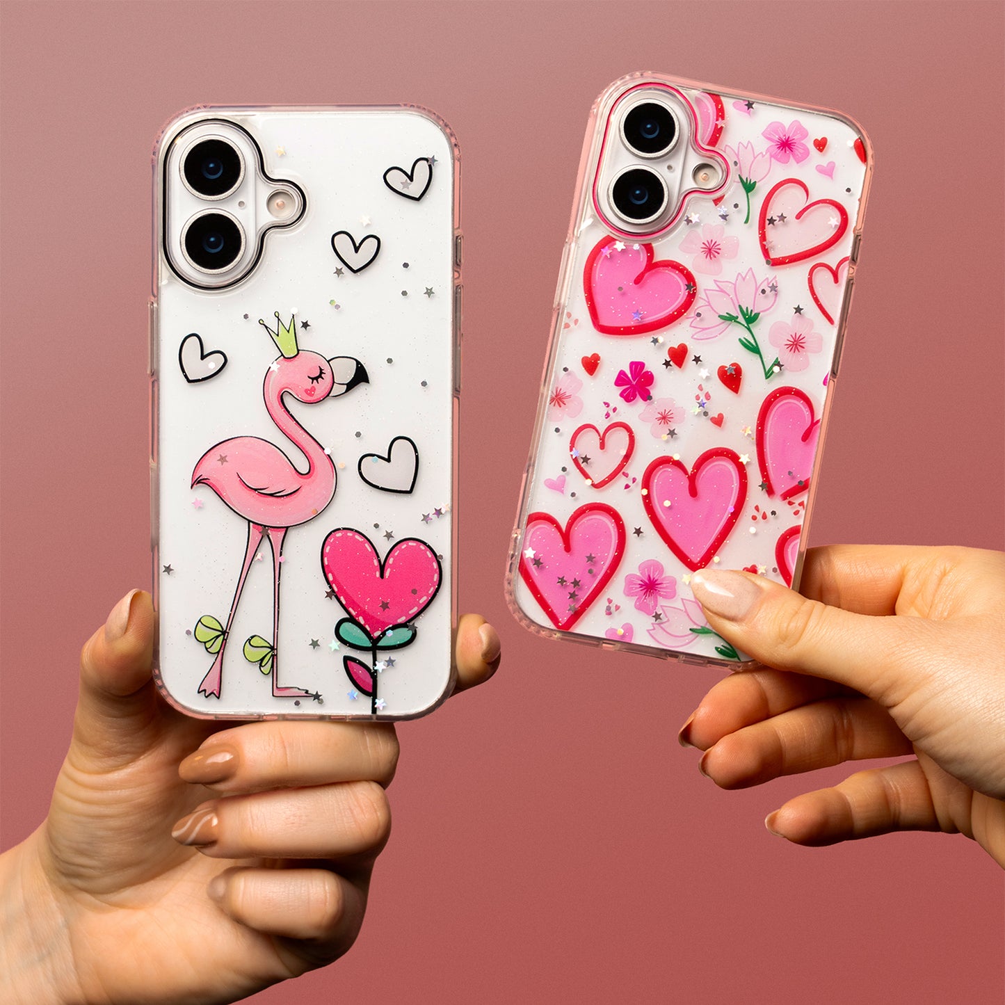 Coque pour Apple iPhone 17 Pro Max, OEM, Ultra Trendy Love 2, Multicolore
