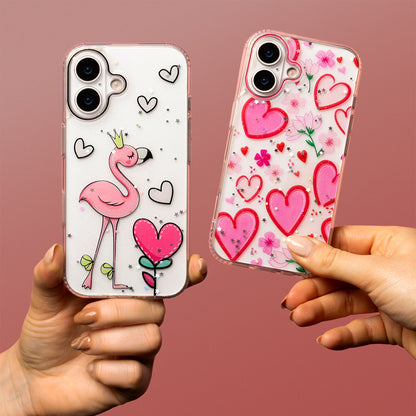 Case for Apple iPhone 16 Pro, OEM, Ultra Trendy Love 2, Multicolor