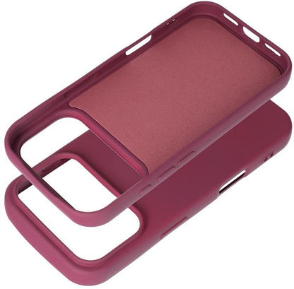 Coque pour Apple iPhone 18 Pro / iPhone 17 Pro, OEM, en silicone, bordeaux